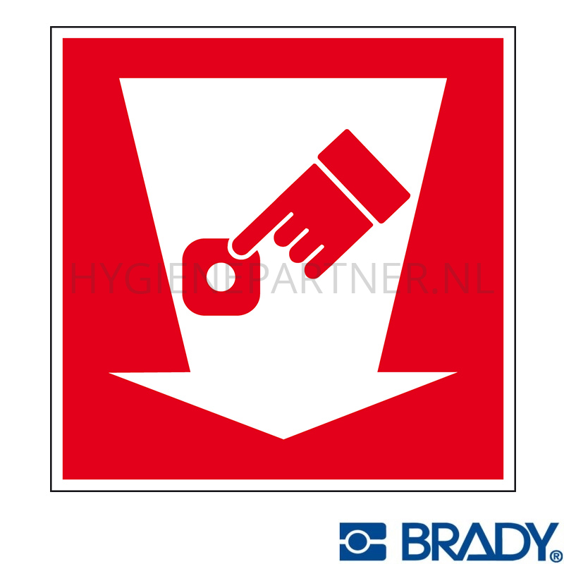 SB051034 Sticker brandmelder PIC 1302 148x148 mm